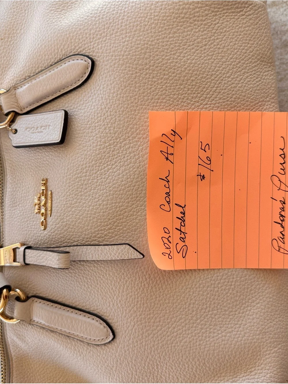 Cream Coach Ally Satchel